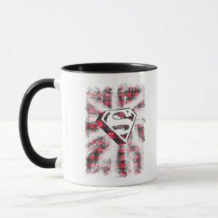 S-Shield Over Plaid Mug