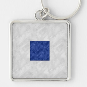 S Sierra Watercolor Nautical Signal Maritime Flag Key Ring