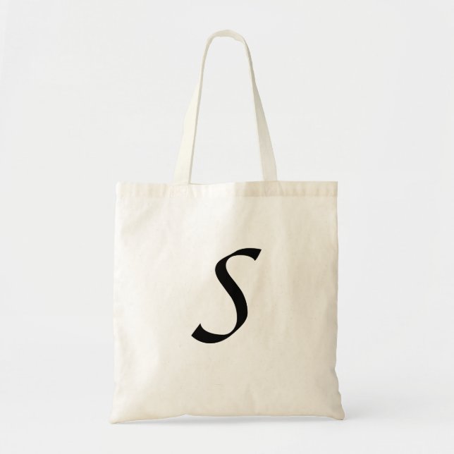 (S) Signature Simple Gift Tote Bag (Front)