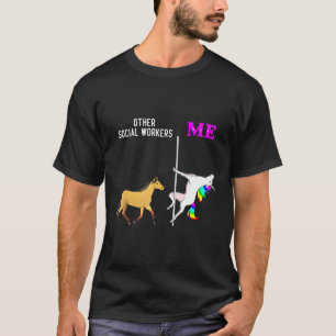 S Social Workers And Me Unicorn Dancing T-Shirt