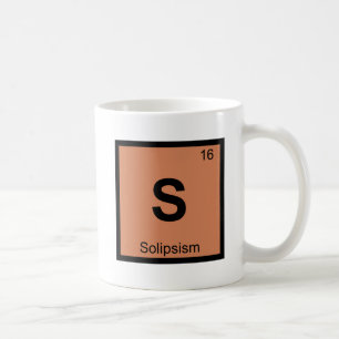 S - Solipsism Philosophy Chemistry Periodic Table Coffee Mug