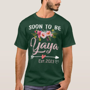 s Soon to be Yaya 2023 Mother's Day First Time Yay T-Shirt