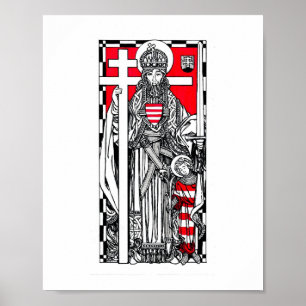 S. Stephen of Hungary with S. Emeric Poster