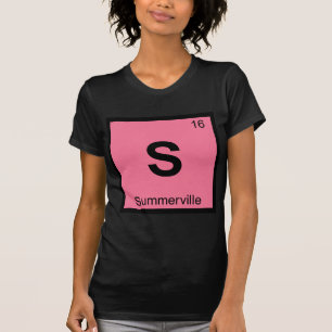 S - Summerville South Carolina Chemistry Symbol T-Shirt
