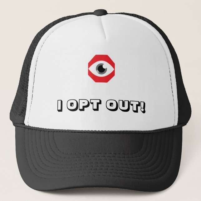 S.T.O.P. I Opt Out of Facial Recognition Hat (Front)