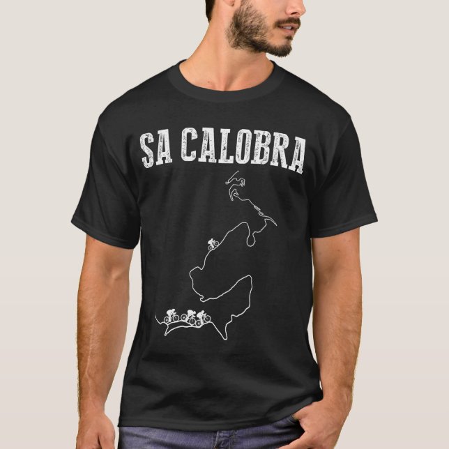 Sa Calobra serpentines on Mallorca cycling design T-Shirt (Front)
