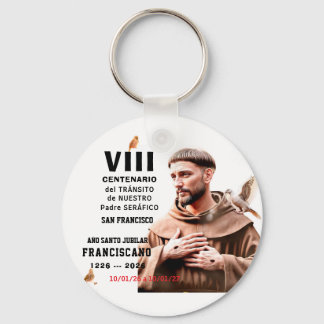 Sa Francisco de Assisi Glossy Poster Key Ring