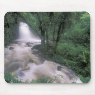 SA, Peru, S.H. Machu Picchu, Cascade and cloud Mouse Pad