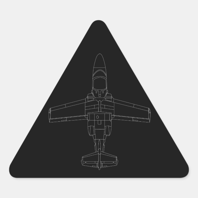 SAAB 105 Black Sticker (Front)