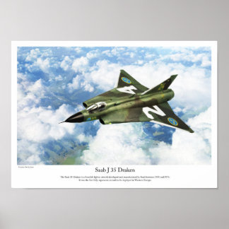 Saab 35 Draken Poster