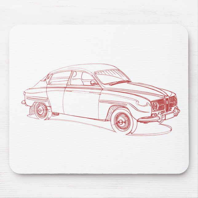 Saab 96 1967 mouse pad (Front)