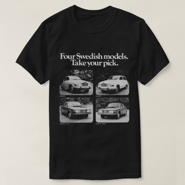 SAAB 96  SAAB 99   T-Shirt (Design Front)