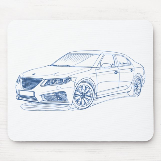 Saab 9-5 2011 mouse pad (Front)