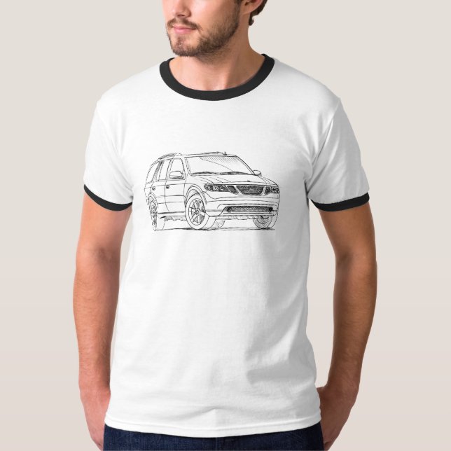 saab 9-7X Aero 2008 T-Shirt (Front)