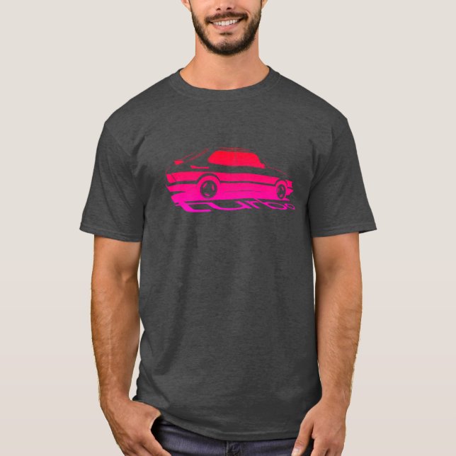 Saab Turbo retro gradient tshirt (Front)