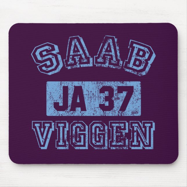 Saab Viggen - BLUE Mouse Pad (Front)