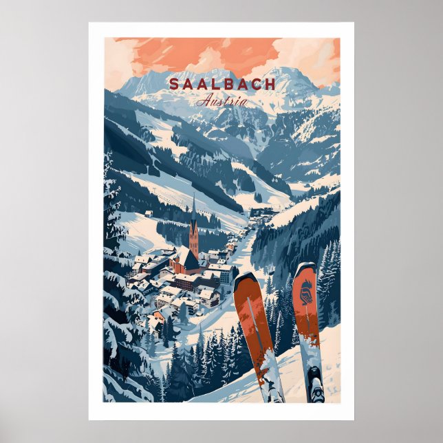 Saalbach Print Austria 1 (Front)