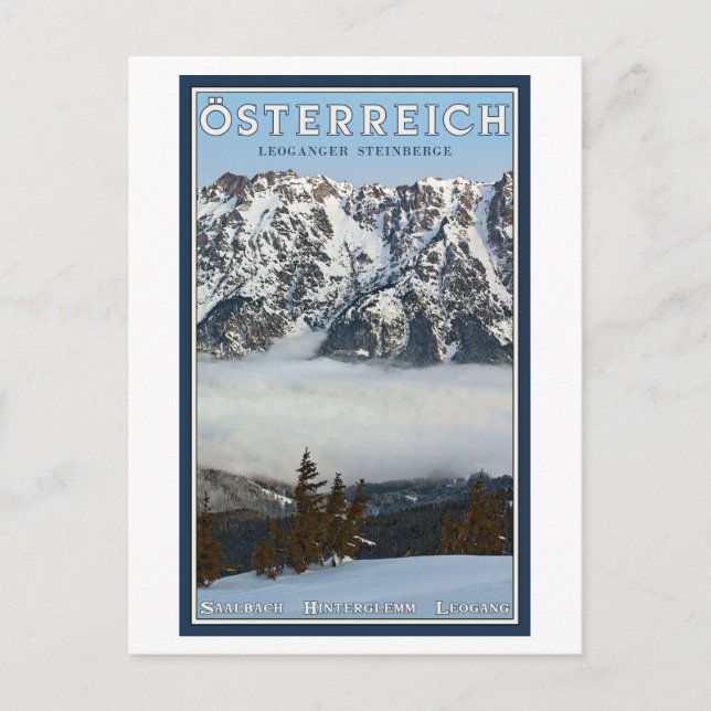 Saalbach - Valley Fog Postcard (Front)