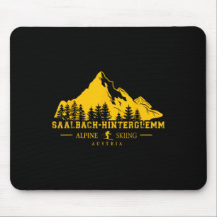 Saalch Hinterglemm Austria Ski Resort Alpine Skiin Mouse Pad