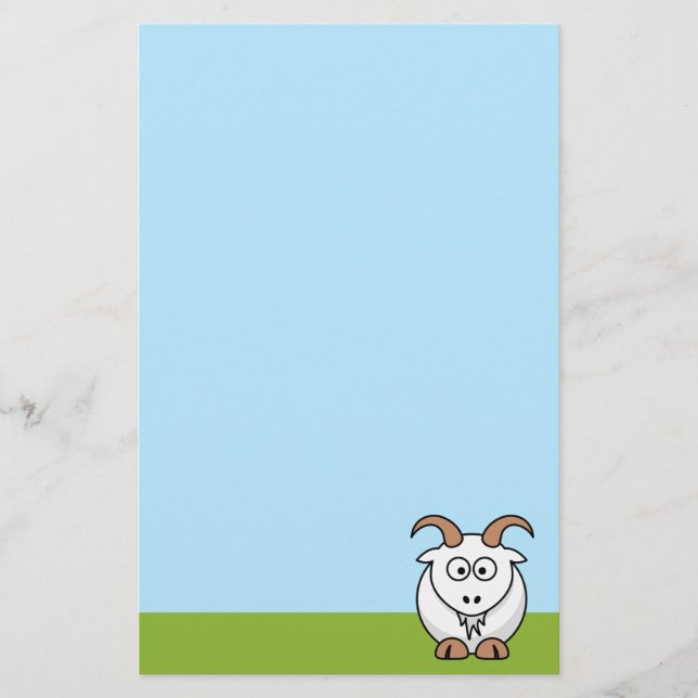 Saanen Goat Stationery (Front)