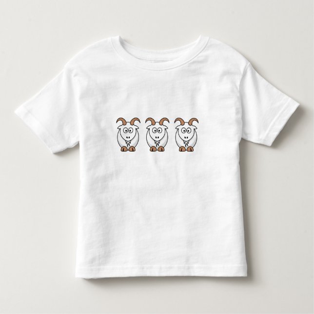 Saanen Goat Toddler T-Shirt (Front)