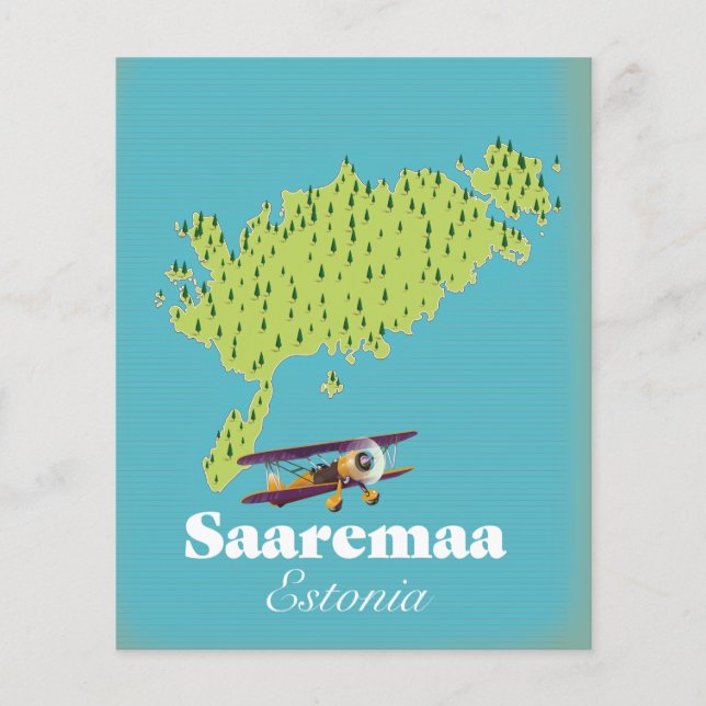 Saaremaa Estonia map  Flyer (Front)