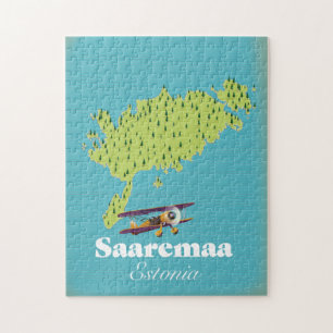 Saaremaa Estonia map Jigsaw Puzzle