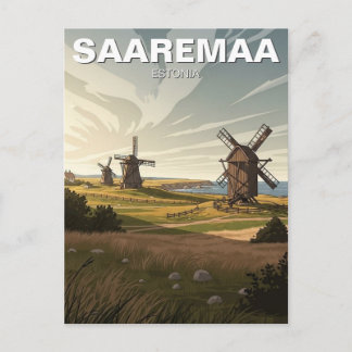 Saaremaa Estonia Travel Postcard