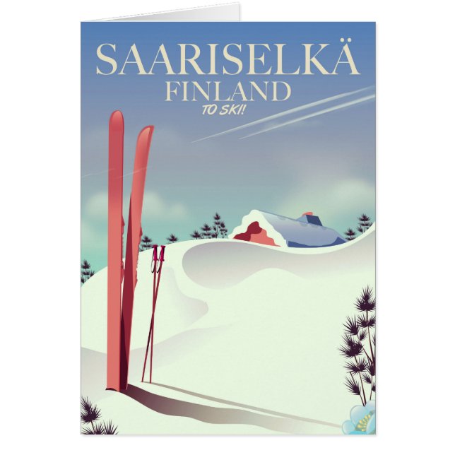 Saariselkä Finland ski poster (Front)