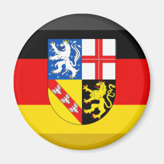 Saarland Flag Gem Magnet