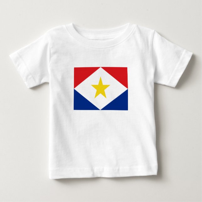 Saba Flag Baby T-Shirt (Front)