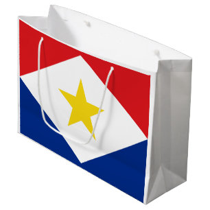 Saba Flag Large Gift Bag