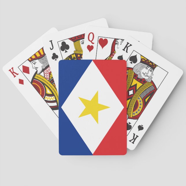 Saba Flag Playing Cards (Back)