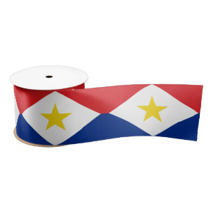 Saba Flag Satin Ribbon