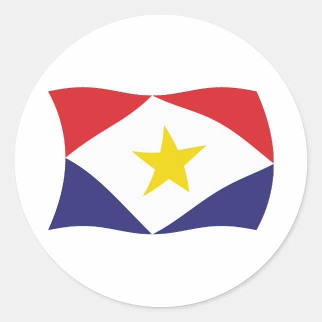 Saba Flag Sticker (Front)