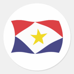 Saba Flag Sticker