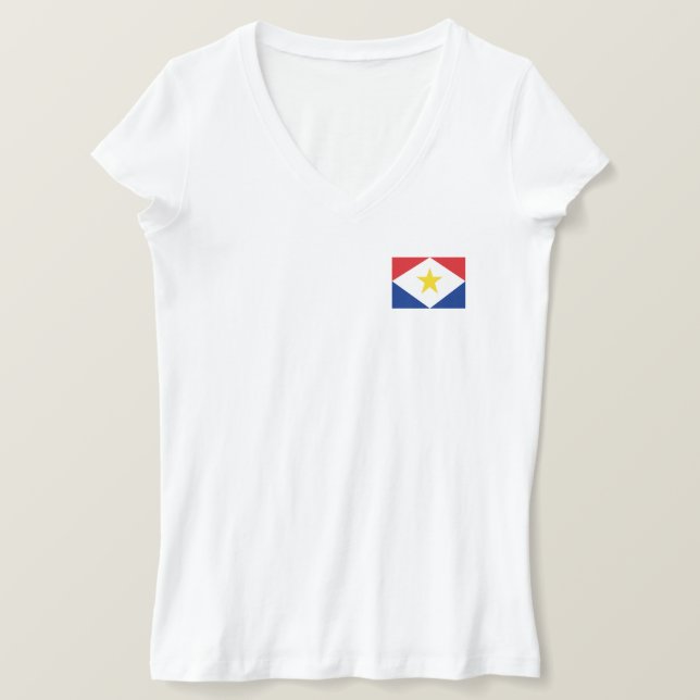 Saba Flag T-Shirt (Design Front)