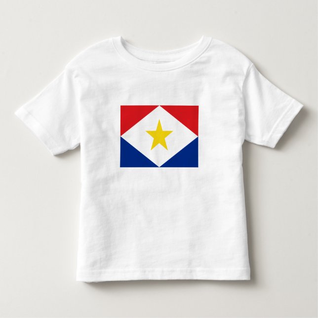 Saba Flag Toddler T-Shirt (Front)