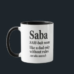 Saba Hebrew Grandpa Definition Jewish Hanukkah Gif Mug<br><div class="desc">Saba Funny Hanukkah Deinition Shirt</div>