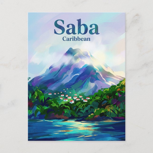 Saba Netherlands Postcard (Front)