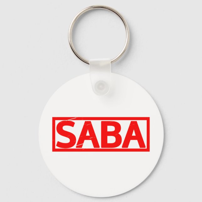 Saba Stamp Key Ring (Front)