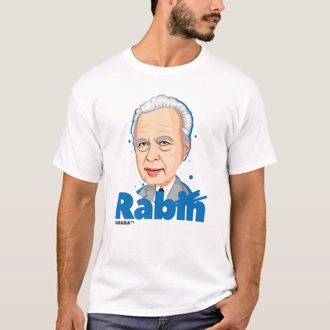 SABABA™ Rabin Israeli Prime Minister T-Shirt (Front)