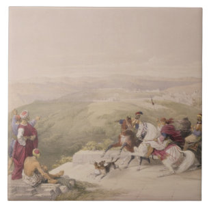 Sabaste, ancient Samaria, April 17th 1839, plate 4 Tile