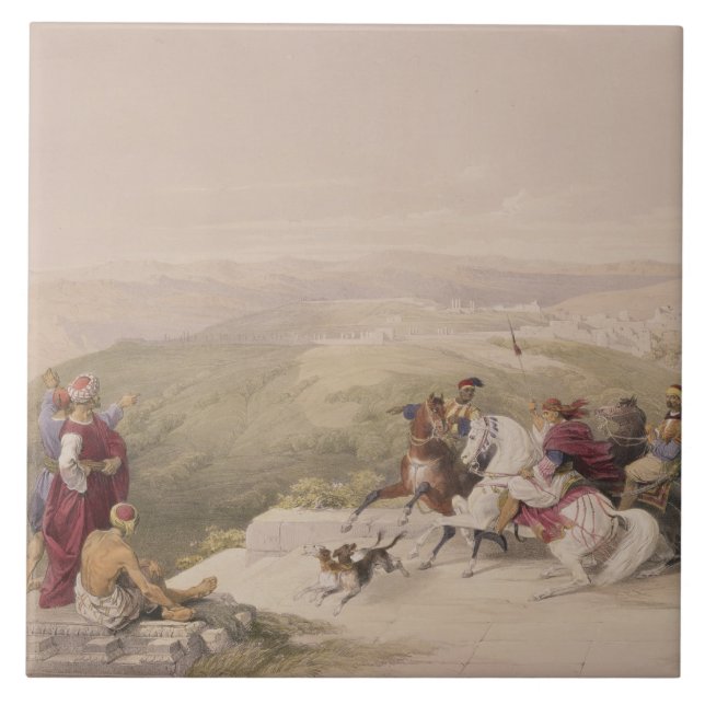 Sabaste, ancient Samaria, April 17th 1839, plate 4 Tile (Front)