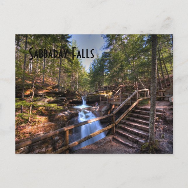 Sabbaday Falls Postcard (Front)