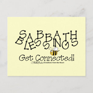 Sabbath Blessings Get Connected Postcard