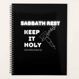 Sabbath Rest Keep It Holy Graphic Design Planner