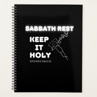Sabbath Rest Keep It Holy Graphic Design Planner