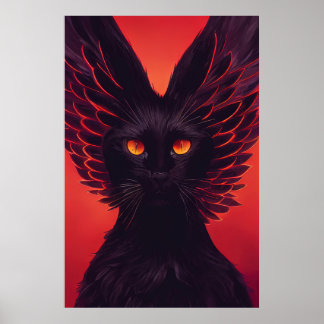 Sabbath The Sorcerer - Black Cat Poster Print