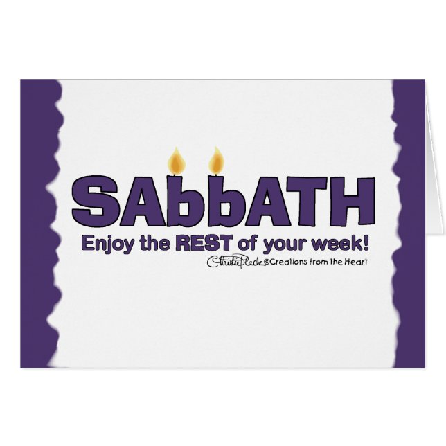 Sabbath with Candles- Enjoy the REST of Your Week (Front Horizontal)